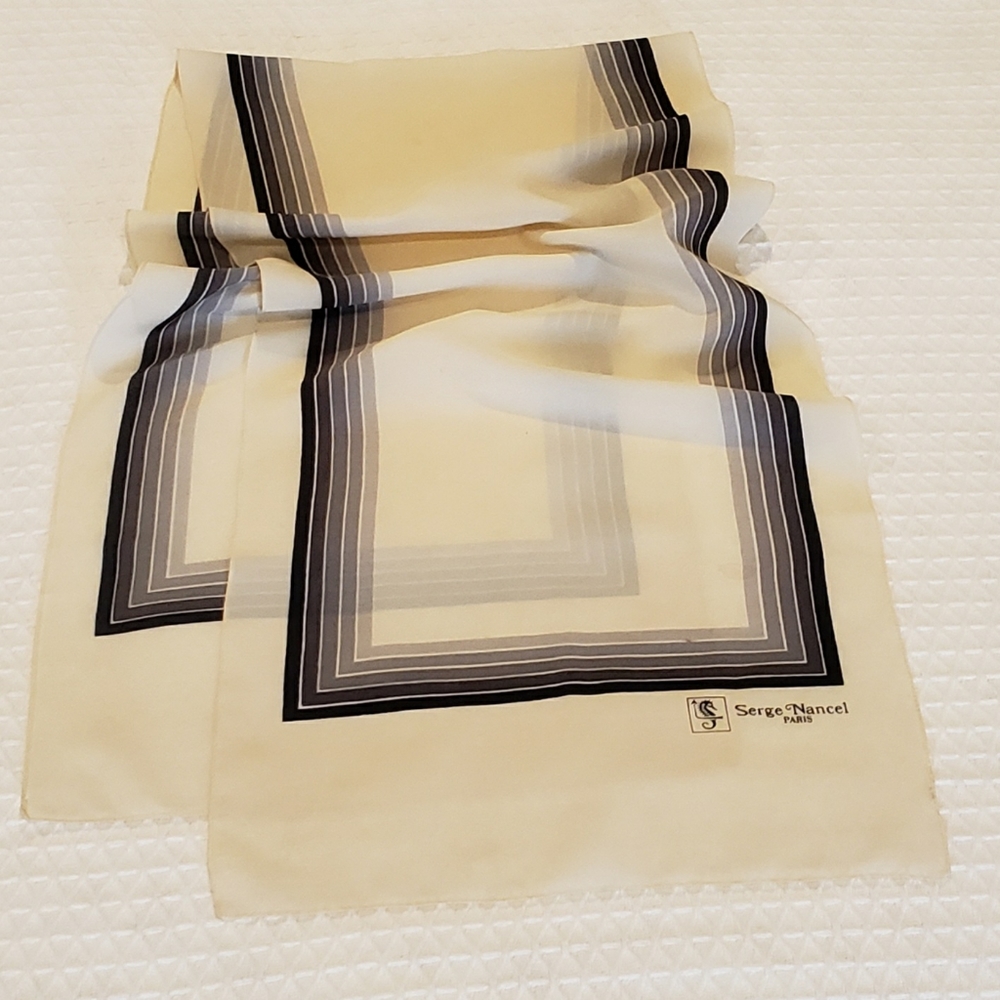 2/$39. Serge Nancel of Paris silk scarf.